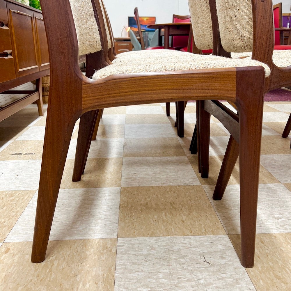 Danish Teak Dining Chairs by D-Scan (Set of 8) | circa61 Modern