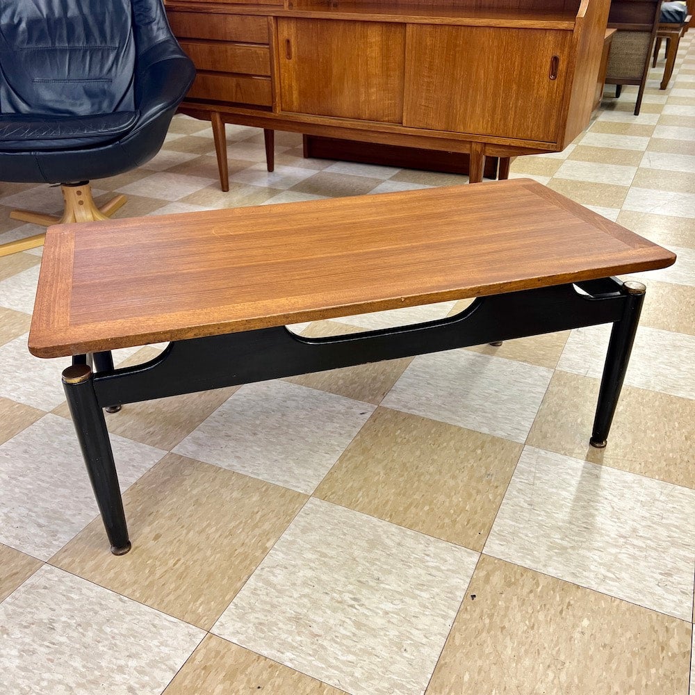 G Plan Librenza Tola & Black Coffee Table circa61 Modern